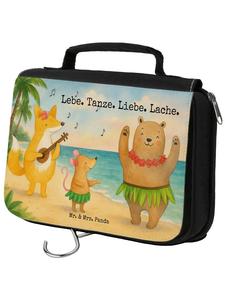 Mr. & Mrs. Panda Косметичка с изображением лесных животных, надписью «Алоха» и другими надписями белого цвета