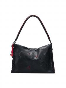 Desigual Плечевая сумка 'Mickey Mouse' в черном цвете