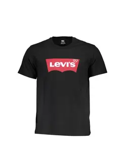 Черная хлопковая мужская футболка Levi'S, черный