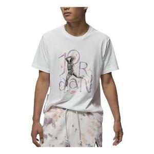 Футболка Air Jordan Round Neck Pullover Short Sleeve T-Shirt Men's White, белый