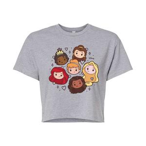 Укороченная футболка Disney Princess для детей, цвет Heather Gray