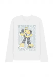Футболка с длинными рукавами "трансформеры: поколения автоботов: больше, чем кажется на первый взгляд" с изображением бамблби. Hasbro, White