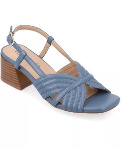 Женские сандалии Kirsi с квадратным носком Journee Collection, синий