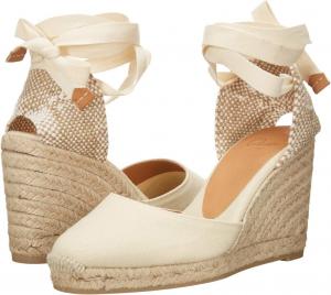 Туфли на танкетке Carina 80 Wedge Espadrille CASTANER, слоновая кость