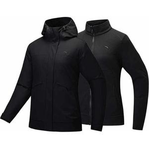 Анта Аутдор Коллекшн Водоотталкивающая утепленная ветровка женская базовая черная