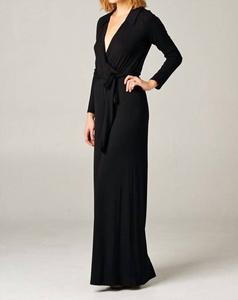 Сплошной обтягивающий комбинезон с длинными рукавами в черном цвете SHE + SKY