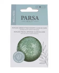 Лицевая губка Конняку Clean & Care Parsa