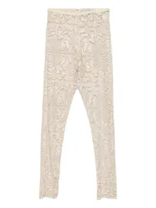 Кружевные леггинсы Gemy Maalouf, нейтральный