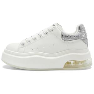 NINE WEST Женские скейтерские кеды лоу-топ бело-серые, цвет White/Gray