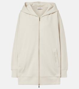 Свитер Verbano на молнии из хлопкового джерси S Max Mara, Winter White