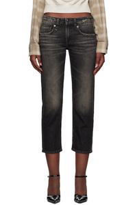 Черные прямые джинсы для мальчиков R13