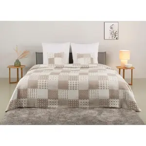 Детское покрывало Gretje стеганое детское покрывало, покрывало в стиле пэчворк Lüttenhütt, бежевый