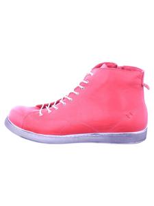 Женские утепленные ботинки на плоской подошве со шнуровкой розового цвета Esgano