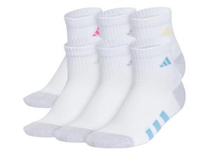 Носки adidas Athletic Cushioned Kids' Ankle Socks - 6 Pack, белый