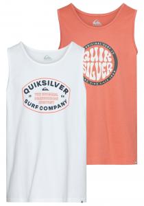Рубашка QUIKSILVER, цвет Orange/White