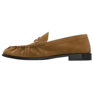 SAINT LAURENT Мужские коричневые туфли Le Loafer