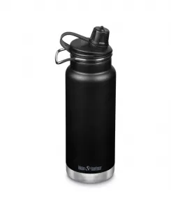 Термос TKWide из нержавеющей стали с крышкой для быстрого питья, объем 0,9 л Klean Kanteen, черный