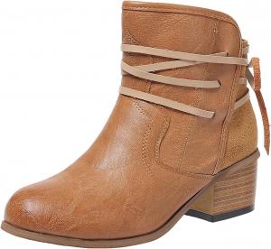 Женские ботильоны Unifizz, классические низкие каблуки, короткие ботинки, удобные повседневные ботинки, Khaki