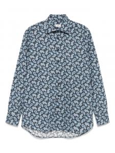 Рубашка с принтом пейсли ETRO, синий