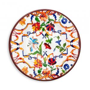 Обеденная тарелка Mario Luca Giusti из акрила и меламина Pancale, белый