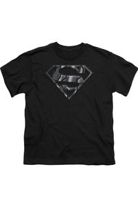 Футболка с коротким рукавом "Супермен: Механический щит" для детей Gildan, черный