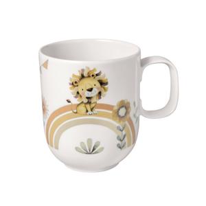 Детская кружка Roar Like A Lion с ручкой большая 0,28 л Villeroy & Boch, белый/красочный