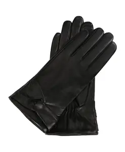 Элегантные перчатки с декоративным бантиком. Kazar, черный