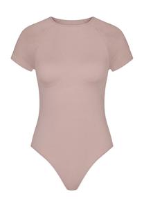 Женское боди Ever Infused с круглым вырезом и короткими рукавами sloggi, цвет Foggy Mauve