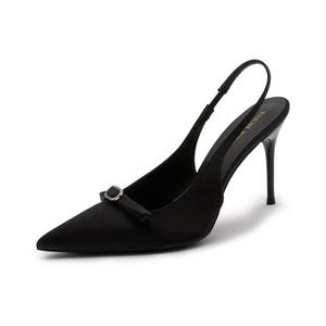 UMEK Тонкие каблуки на шпильке 7 и 9 см женские черные 9 см, цвет Black 9cm