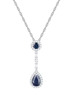 Ожерелье-Лариат длиной 18 дюймов с рубинами (1-1/6 карата) и бриллиантами (1/4 карата) из 14-каратного золота Macy'S, sapphire