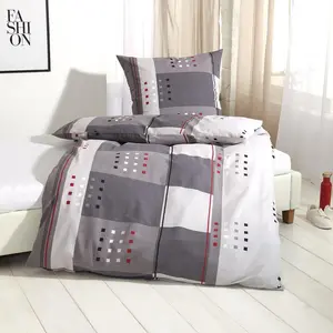 Постельное белье Dream Sleep Seersucker Berlin Grey 200x200 см + 2 x 80x80 см Traumschlaf