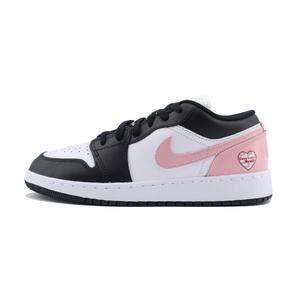 Детские кроссовки для скейтбординга Air 1 с противоскользящей подошвой и износостойкими подошвами для подростков Jordan, черный/розовый