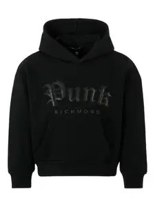 Худи с логотипом John Richmond Junior, черный
