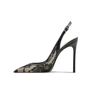 Siwei Туфли на высоком тонком каблуке женские, черные