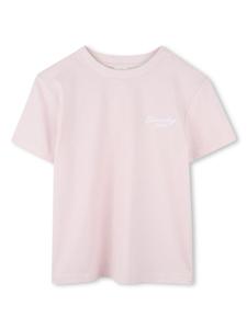 Givenchy Kids футболка с вышитым логотипом, розовый