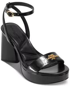 Женские брендовые босоножки Haden с пайетками Karl Lagerfeld Paris, черный