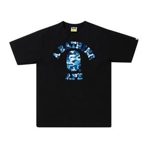 Камуфляжная футболка BAPE ABC Черный/Синий