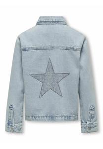 Джинсовая куртка FLY-AWAY KRAGEN ÄRMELBÜNDCHEN MIT KNOPF Kids ONLY, светло-голубой деним