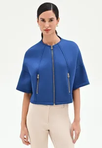 Укороченная легкая куртка Rinascimento, Blu Brillante