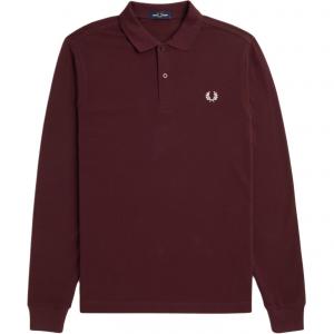 Поло с вышитым логотипом FRED PERRY, Burgundy