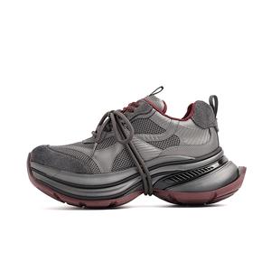 AQUASCUTUM Серебристо-серые женские кроссовки на платформе с эффектом увеличения роста, цвет Silver Gray