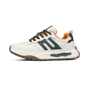 KYMOOU Амортизирующие и дышащие мужские низкие кеды повседневные - бежево-зеленые, цвет Beige Green