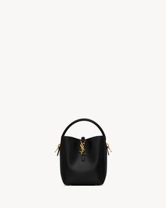 LE 37 small из блестящей кожи SAINT LAURENT, черный