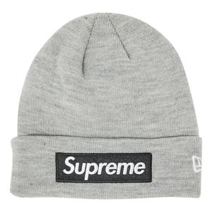 Шапка Supreme x New Era Box Logo Beanie 'Heather Grey'