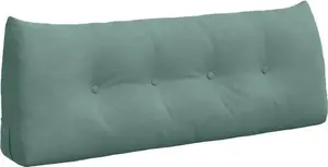 Подушка для спины Sea Green 120 x 24 x 50 см, бархат vidaXL