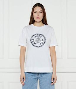 Футболка женская Joop! хлопковая с фирменным принтом, белый