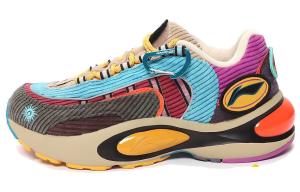 Кроссовки мужские V8 с низким верхом, синие/фиолетовые Lining