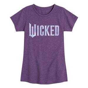 Футболка с принтом Wicked for Good и бабочкой для девочек 7-16 Licensed Character, Heather Purple