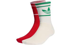 Носки унисекс Adidas Originals, цвет 2 double packs (milky white + light scarlet)
