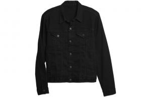 Куртка мужская постиранная черная GAP